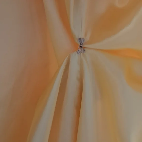 Formal Yellow Ruffle Dress - Picture 8 of 8